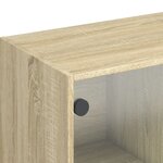 vidaXL Buffet haut avec portes chêne sonoma bois d'ingénierie