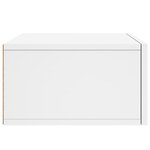 vidaXL Table de chevet murale blanc 35x35x20 cm