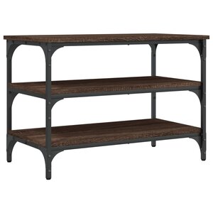 vidaXL Banc à chaussures chêne marron 70x38 5x49 cm bois d'ingénierie