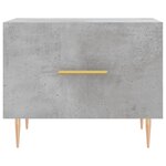 vidaXL Tables basses 2 Pièces gris béton 50x50x40 cm bois d'ingénierie