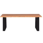 vidaXL Table basse Bois d'acacia massif 110x60x40 cm