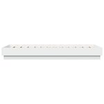 vidaXL Cadre de lit blanc 75x190 cm bois d'ingénierie