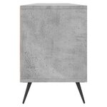 vidaXL Meuble TV gris béton 150x30x44 5 cm bois d'ingénierie