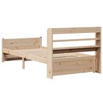 vidaXL Cadre de lit avec tête de lit sans matelas 75x190 cm