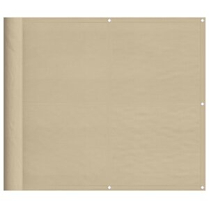 vidaXL Écran de balcon beige 90x700 cm 100  polyester oxford