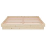 vidaXL Cadre de lit sans matelas bois massif 160x200 cm