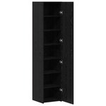 vidaXL Haut Armoire Chêne noir 40 x 42 5 x 185 cm Bois d'ingénierie