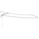 vidaXL Cadre de store électrique avec LED Blanc 4 × 3 5 m Aluminium