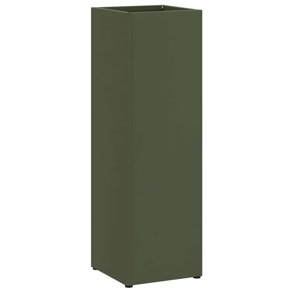 vidaXL Porte-parapluie Olive 15 5 x 15 5 x 49 cm Acier