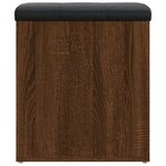 vidaXL Banc de rangement chêne marron 42x42x45 cm bois d'ingénierie