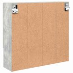 vidaXL Armoire Miroir Gris béton 59 x 17 x 55 cm Bois d'ingénierie