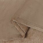 vidaXL Jeté Camel 130 x 150 cm Toison