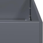 vidaXL Jardinière anthracite 80x40x40 cm acier laminé à froid