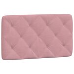 vidaXL Lit avec matelas rose 90x200 cm velours