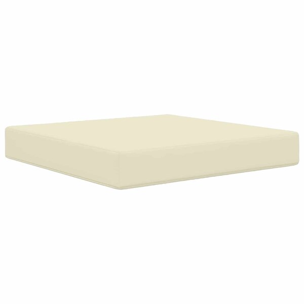 vidaXL Coussin de canapé d'extérieur Crème 60 x 60 x 8 cm Polyester