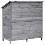 vidaXL Abri de jardin Gris 106 5 x 56 x 113 5 cm Bois d'ingénierie