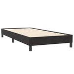 vidaXL Sommier à lattes de lit avec matelas noir 100x220 cm velours