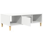 vidaXL Table basse Blanc 102 x 55 x 35 cm