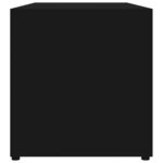 vidaXL Meuble TV Noir 80x34x36 cm Bois d'ingénierie