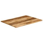 vidaXL Dessus de table bord vivant 90x80x2 5 cm bois de manguier brut