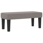 vidaXL Lit à ressorts avec tête de lit Taupe 100 x 200 cm tissu