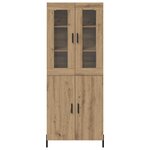 vidaXL Haut Armoire Montage mural Chêne artisanal 69 5 x 34 x 180 cm