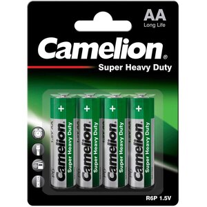 Pack 4 Piles Super Heavy Duty R06 Mignon AA CAMELION