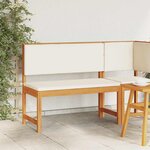 vidaXL Banc de jardin Marron 100 x 50 x 91cm Bois d'acacia massif