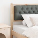 vidaXL Tête de lit Autre marron et gris foncé 90 cm Bois massif en pin