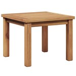 vidaXL Table basse Marron 45 x 45 x 36 cm Bois de teck solide
