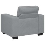 vidaXL Fauteuil gris clair 60 cm tissu