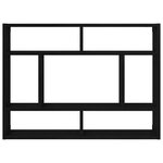 vidaXL Étagère murale Chêne noir 75x16x55 cm Bois d'ingénierie