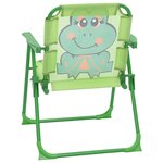vidaXL Ensemble de bistro avec parasol pour enfants 3 Pièces Vert