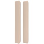 vidaXL Tête de lit avec oreilles Cappuccino 93x16x118/128cm Similicuir