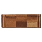 vidaXL Tapis d'escalier autoadhésifs 5 Pièces 65x21x4 cm Marron