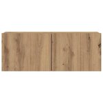 vidaXL Ensemble de meuble TV mural 7 Pièces chêne artisanal