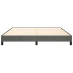 vidaXL Cadre de lit Gris foncé 160 x 200 cm Velours