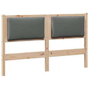 vidaXL Tête de lit Autre Marron 160 cm Bois massif en pin