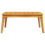 vidaXL Salon de jardin avec coussins 5 Pièces Bois d'acacia solide