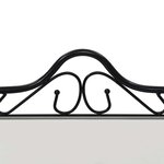 vidaXL Table de chevet Acier et verre trempé 45 x 30 5 x 60 cm Noir