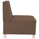 vidaXL Unité de Sofa Modulaire Sans Accoudoirs 2 Pièces Marron