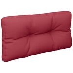 vidaXL Coussin de palette rouge bordeaux 80x40x12 cm tissu