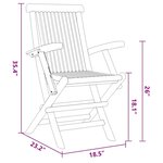 vidaXL Ensemble de salle à manger pour jardin 5 Pièces Marron