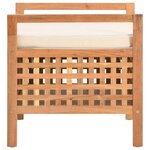 Banc banquette de rangement 49 x 48 x 49 cm bois de noyer massif 02_0021236