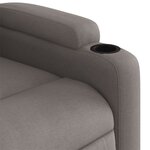 vidaXL Fauteuil inclinable Taupe Tissu