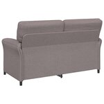 vidaXL Canapé 100  polyester  cadre en métal  MDF  Contreplaqué