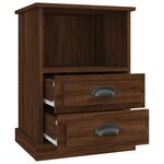 vidaXL Tables de chevet 2 Pièces chêne marron 43x36x60 cm