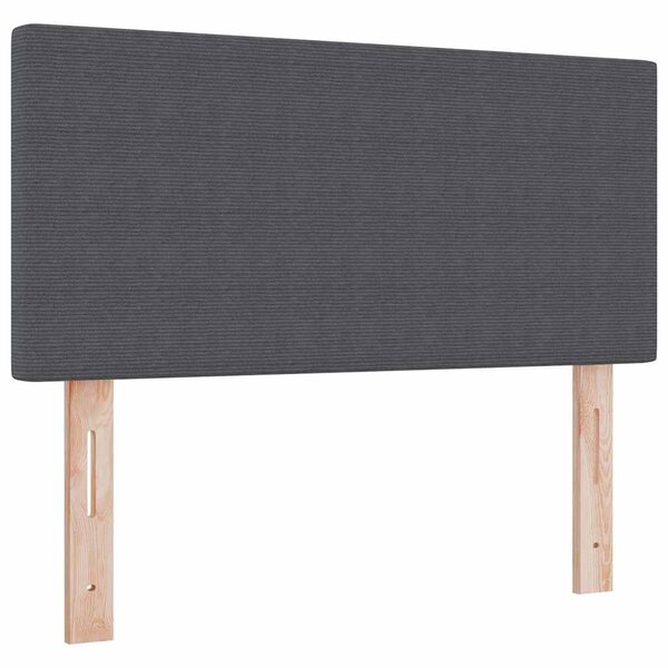 tête de lit vidaXL design simple gris foncé 80 cm en velours