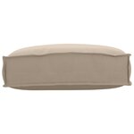 vidaXL Coussin Taupe 50 x 40 x 12 cm Tissu Oxford
