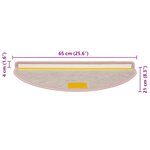 vidaXL Tapis d'escalier autocollants 30 Pièces 65x21x4 cm rose